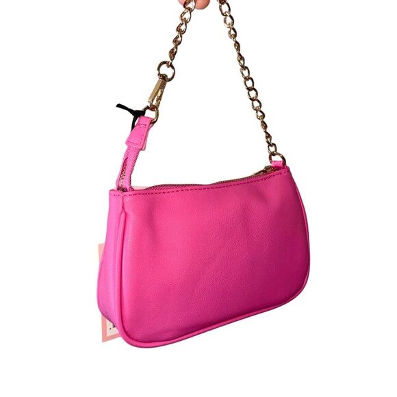 Juicy Couture Pink Juicy Kingdom Mini Shoulder Bag & Wristlet Crystal Crown Logo - Picture 6 of 10